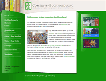 Tablet Screenshot of comeniusbuchhandlung.de